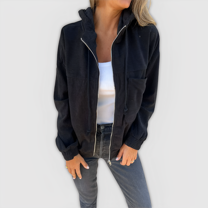 LA VENECIA | Laia™ - Chaqueta de Pana con Capucha y Cremallera