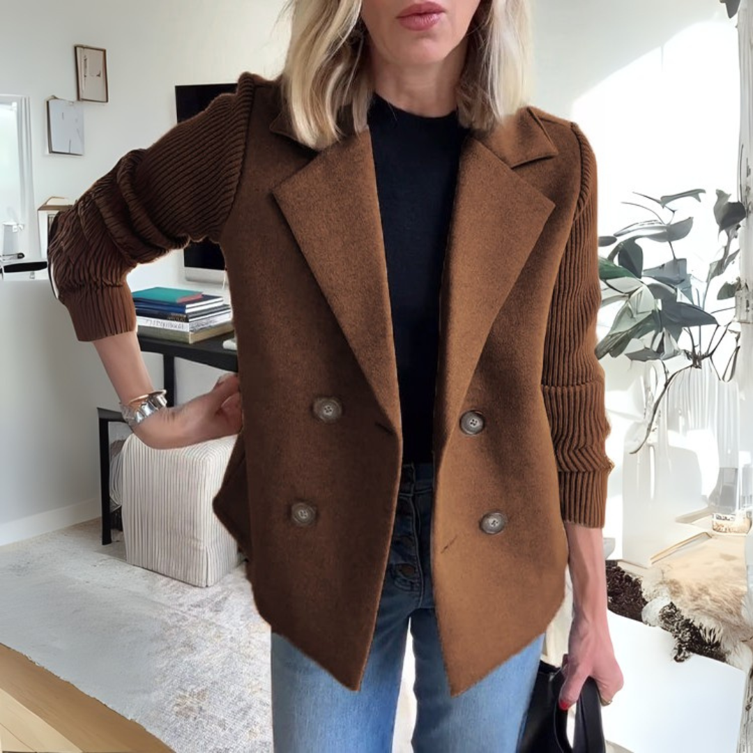 LA VENECIA | Lenora™ - Blazer Elegante de Manga de Punto de Primera Calidad