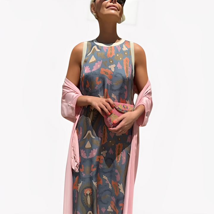 LA VENECIA | Ángeles™ - Vestido Largo con Cárdigan