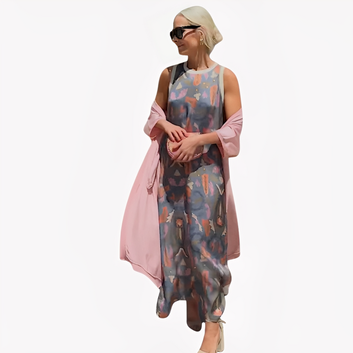 LA VENECIA | Ángeles™ - Vestido Largo con Cárdigan