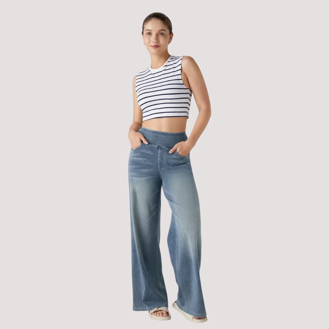 LA VENECIA | Eva™ - Pantalón Cómodo y Elástico de Talle Alto