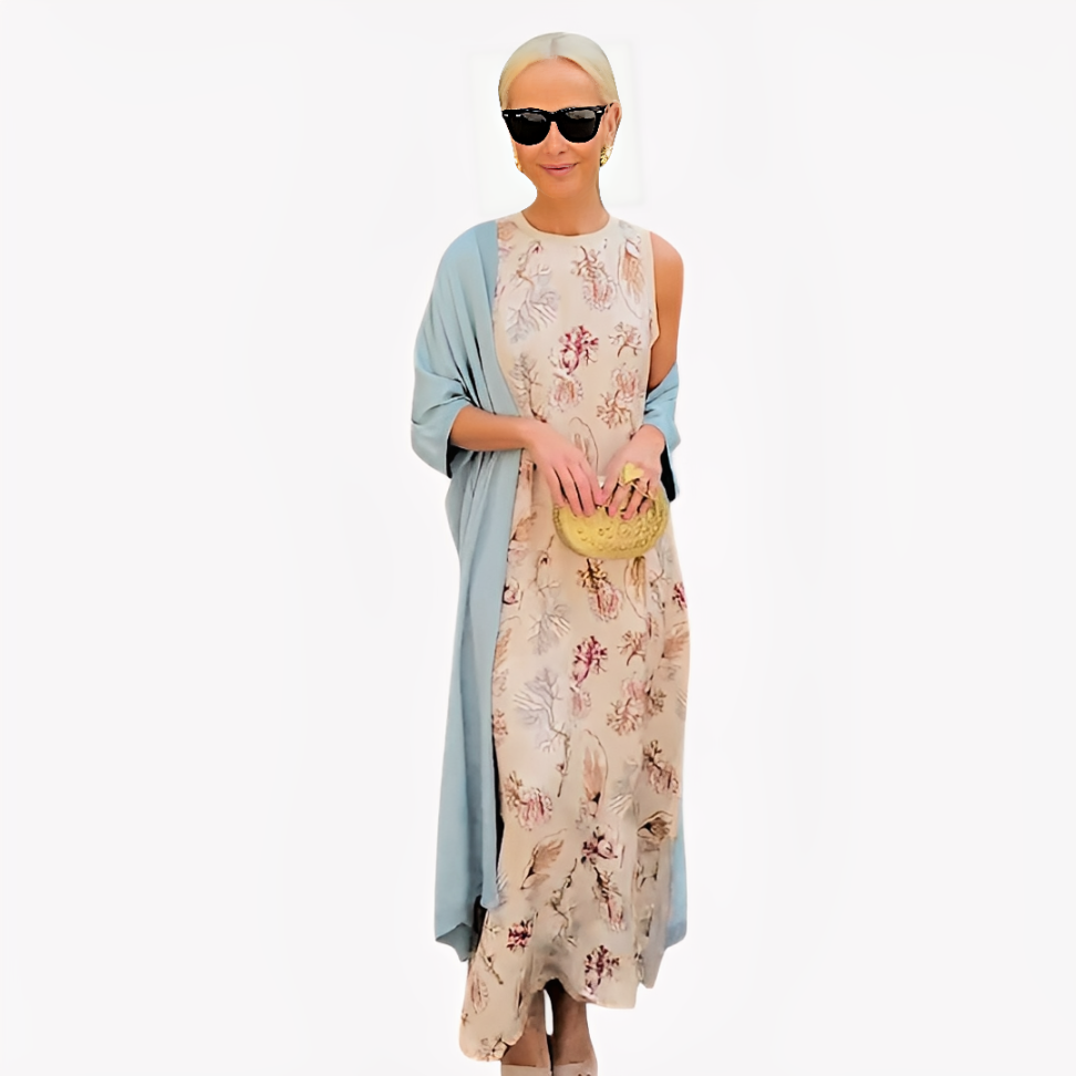 LA VENECIA | Ángeles™ - Vestido Largo con Cárdigan
