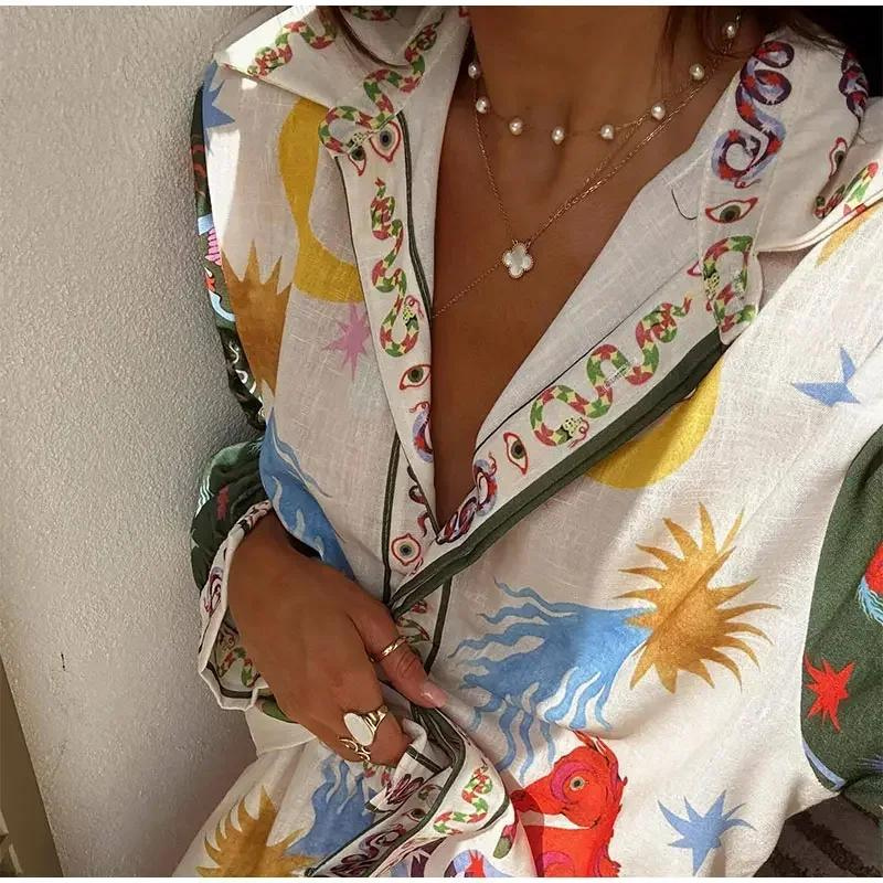 LA VENECIA | Amora™ - Conjunto de 2 piezas con camisa amplia y pantalones