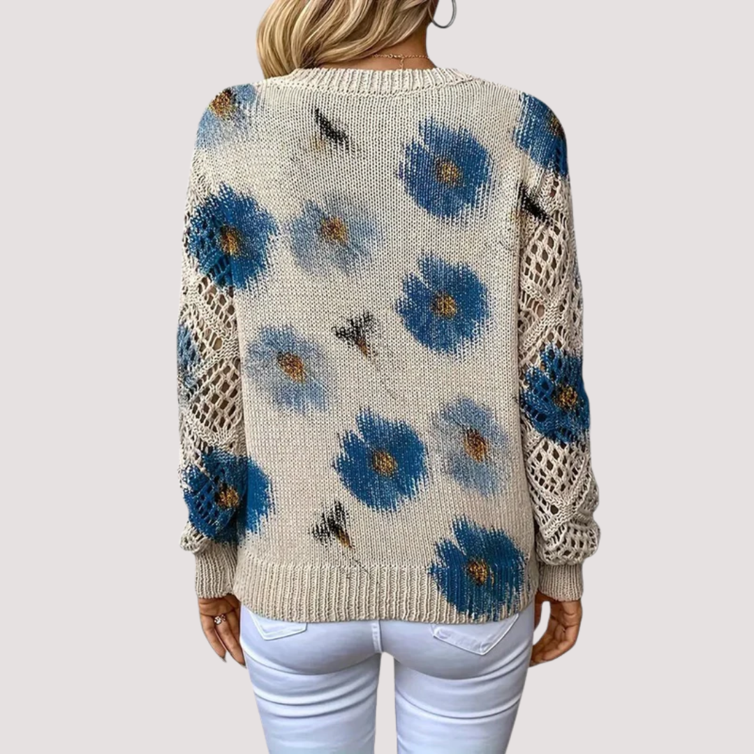 LA VENECIA | Elena™ - Jersey Elegante con Diseño Floral