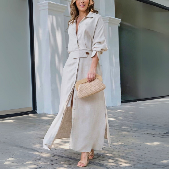 LA VENECIA | Elisa™ - Vestido Largo Elegante con Escote en V