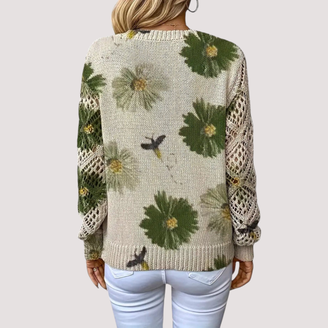 LA VENECIA | Elena™ - Jersey Elegante con Diseño Floral