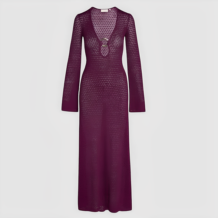 Vestido MAXI - Carmesí al Desnudo