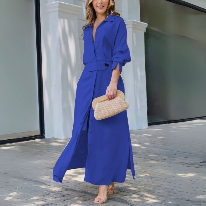 LA VENECIA | Elisa™ - Vestido Largo Elegante con Escote en V