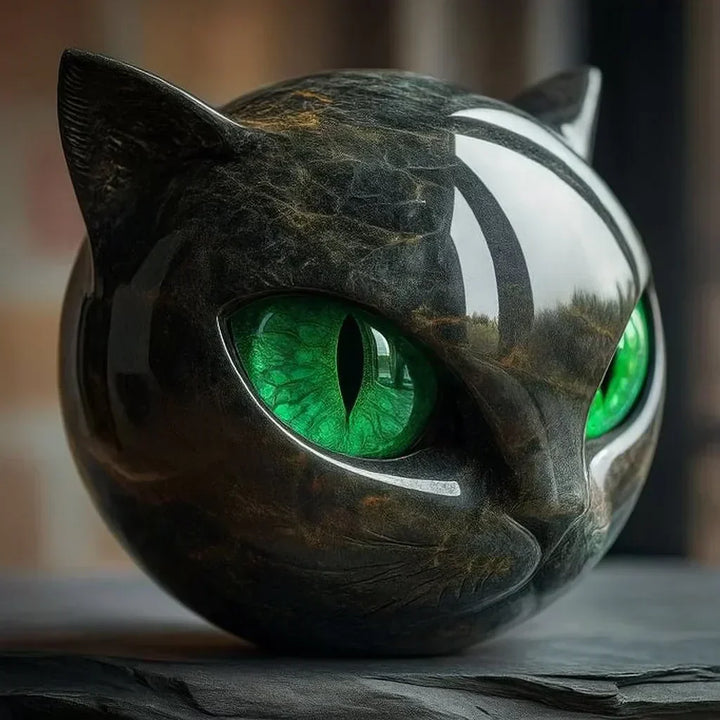 LA VENECIA | Luna™ - Escultura de Cabeza de Gato Mística