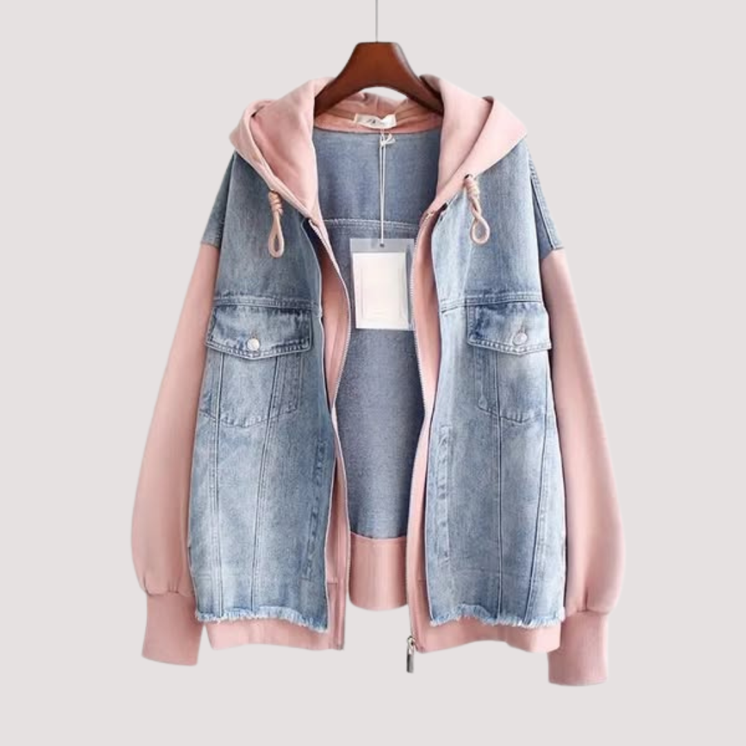 LA VENECIA | Valeria™ - Chaqueta con Capucha de Denim