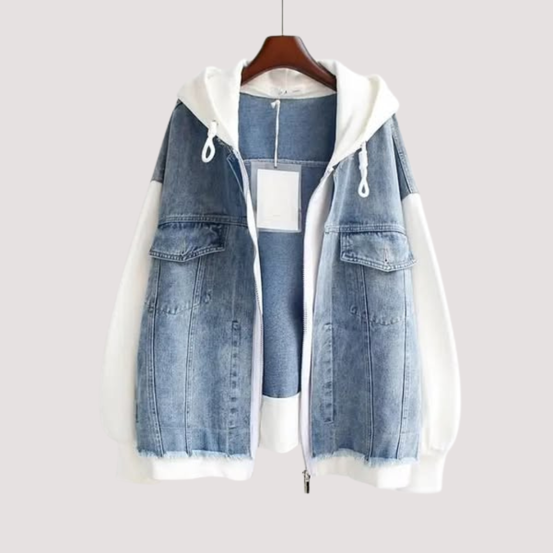LA VENECIA | Valeria™ - Chaqueta con Capucha de Denim