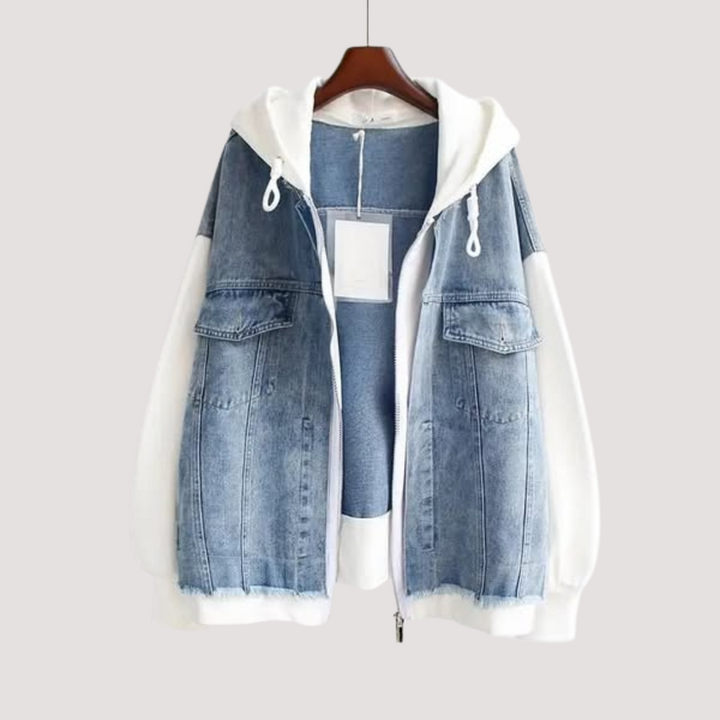 LA VENECIA | Valeria™ - Chaqueta con Capucha de Denim
