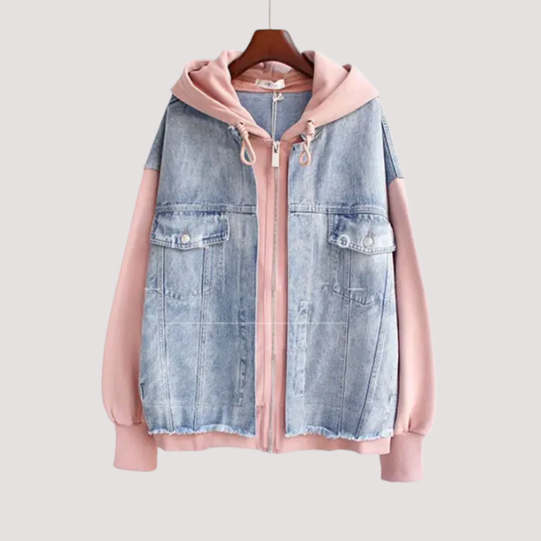 LA VENECIA | Valeria™ - Chaqueta con Capucha de Denim
