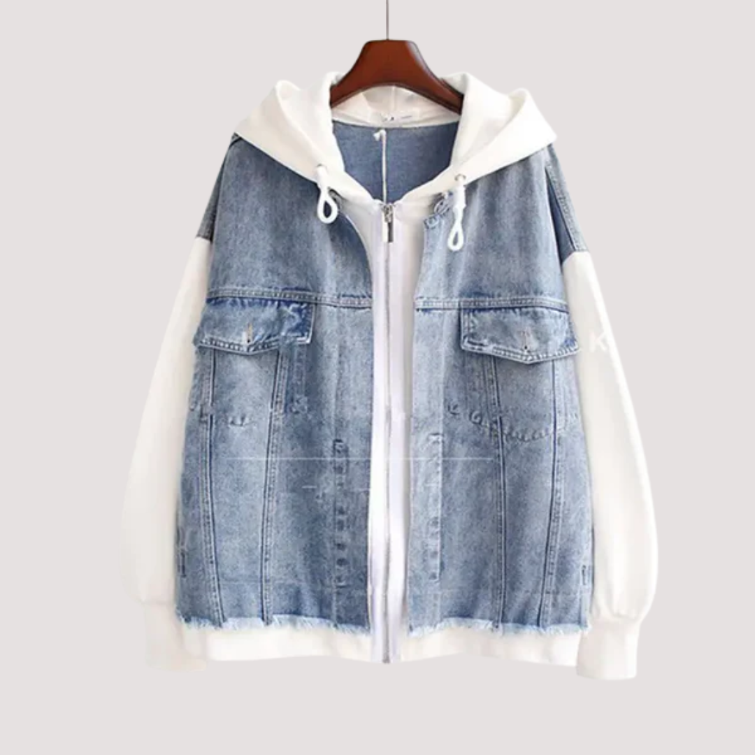 LA VENECIA | Valeria™ - Chaqueta con Capucha de Denim