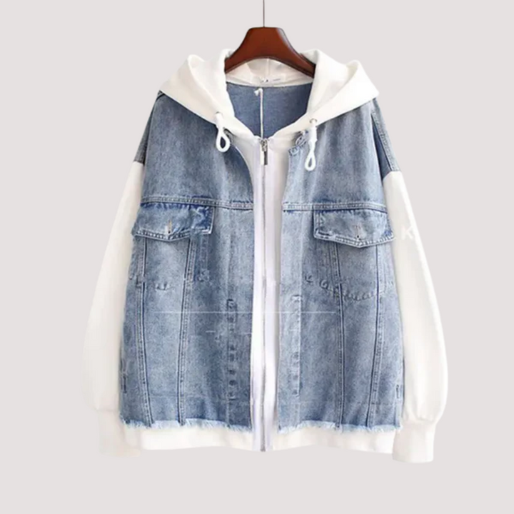 LA VENECIA | Valeria™ - Chaqueta con Capucha de Denim