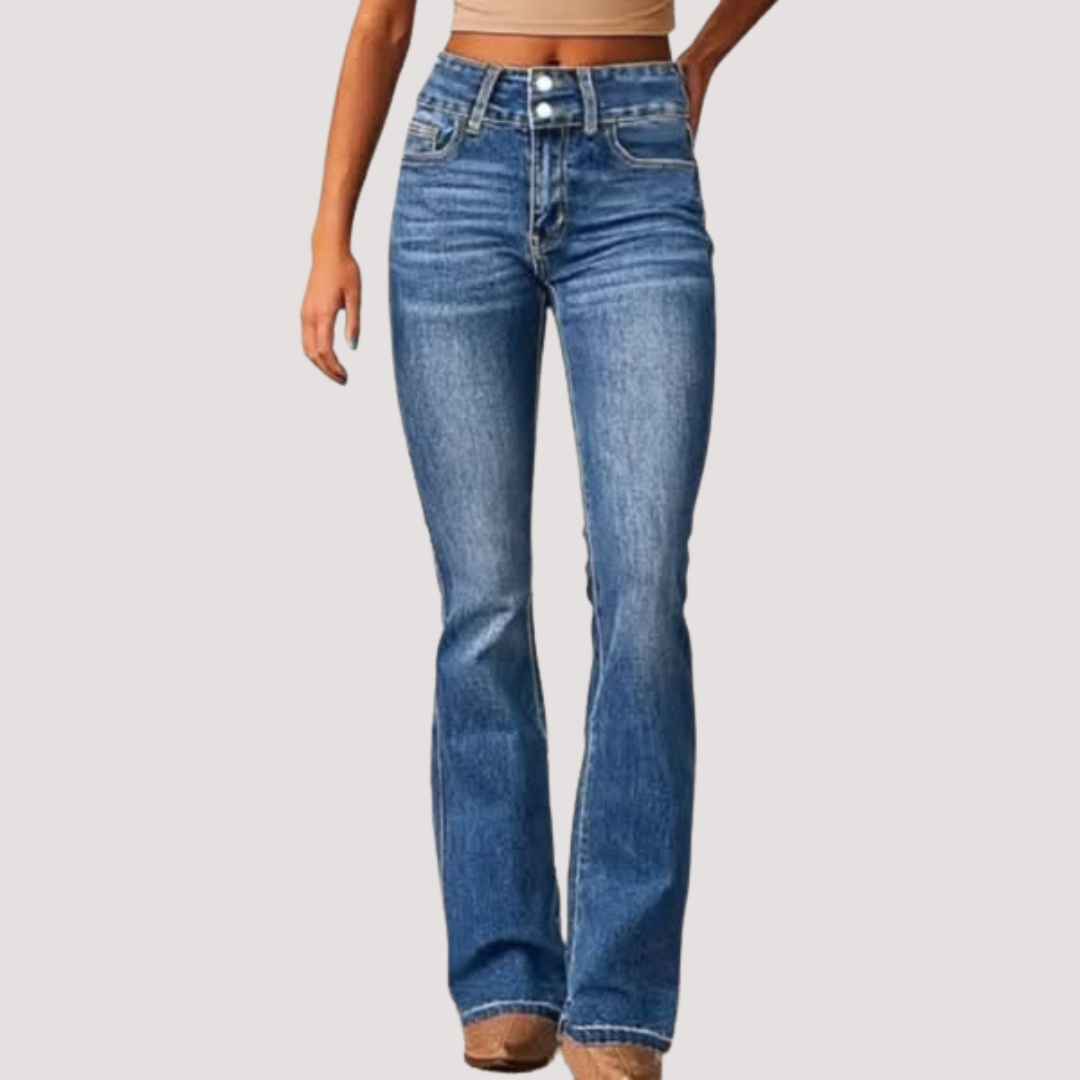 LA VENECIA | Rosalía™ - Vaquero Acampanado de Talle Alto en Tendencia