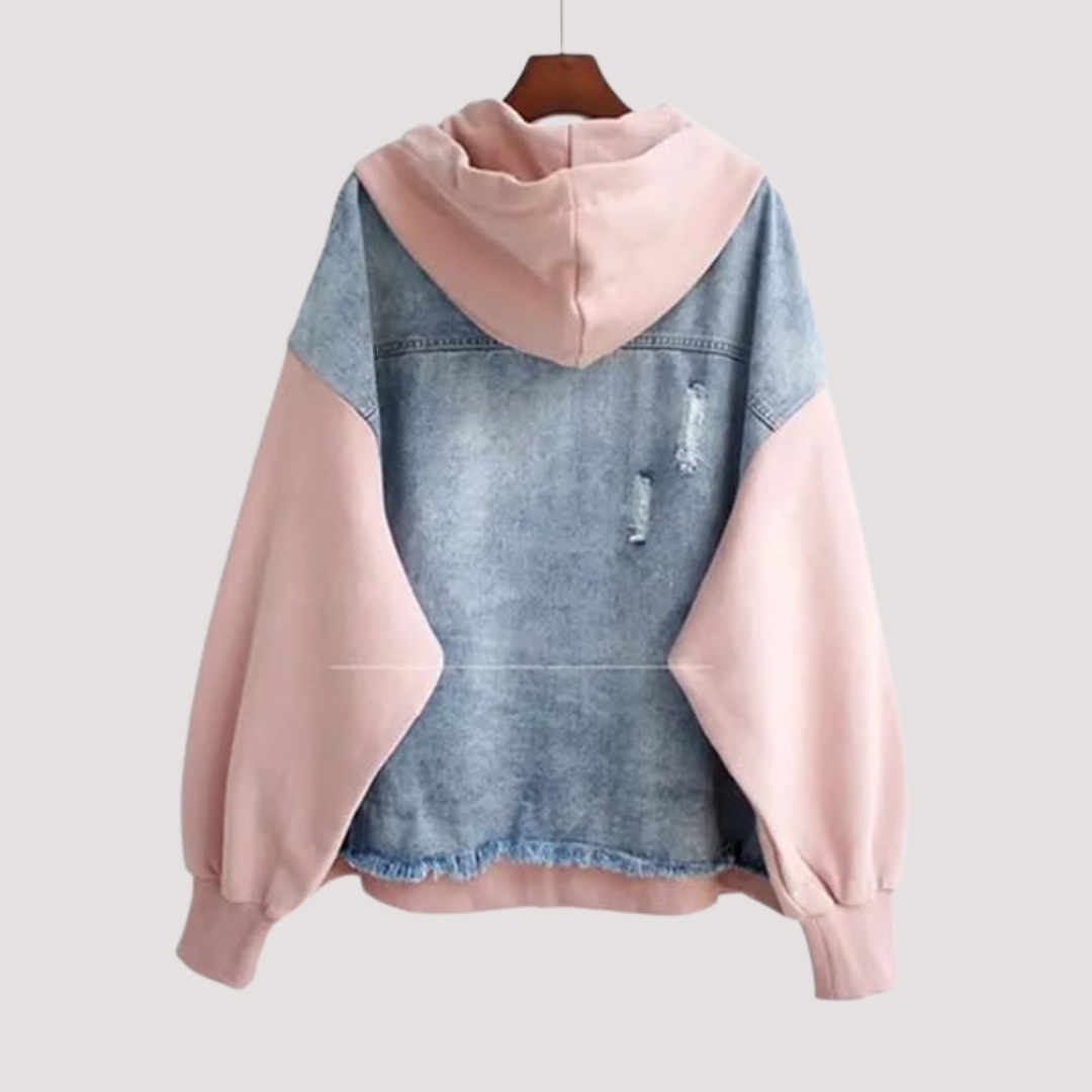 LA VENECIA | Valeria™ - Chaqueta con Capucha de Denim