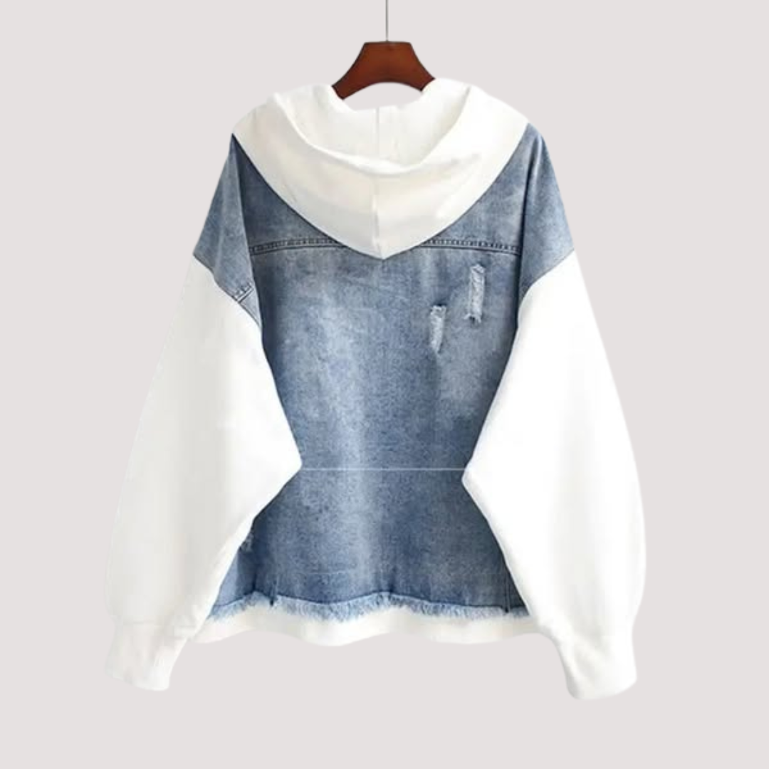 LA VENECIA | Valeria™ - Chaqueta con Capucha de Denim