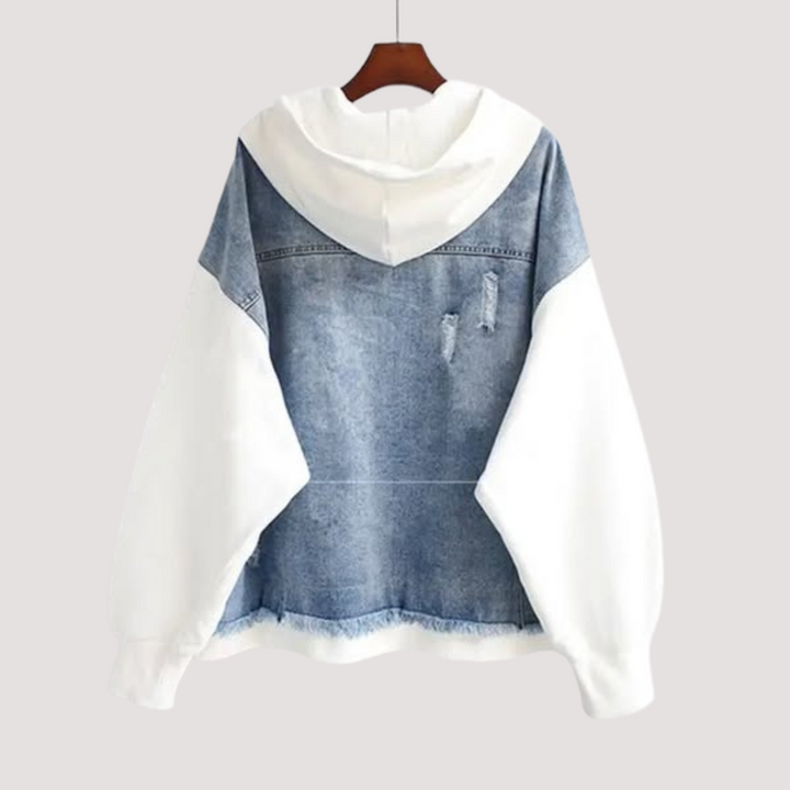 LA VENECIA | Valeria™ - Chaqueta con Capucha de Denim