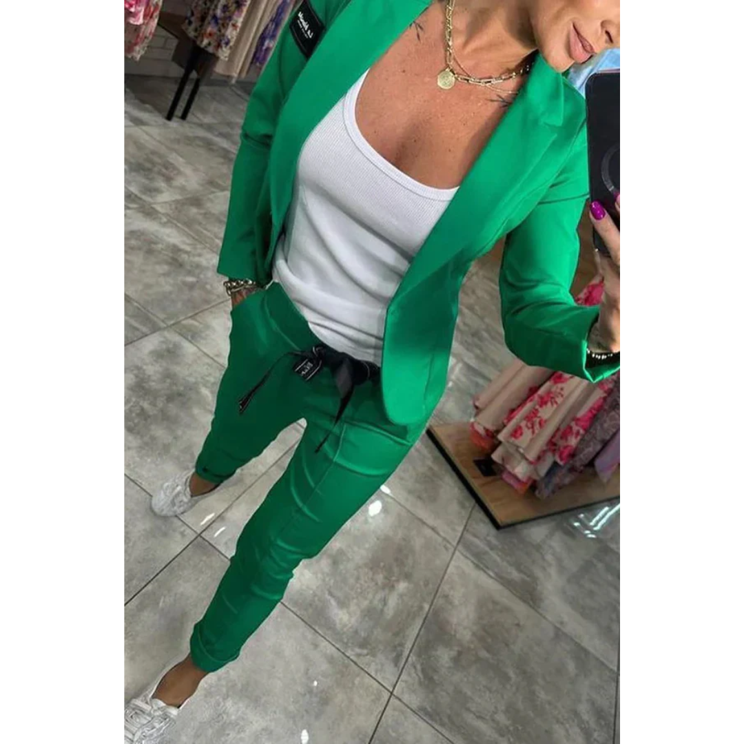 LA VENECIA | Gema™ - Conjunto a Medida con Blazer Suave y Pantalones Jogger Relajados
