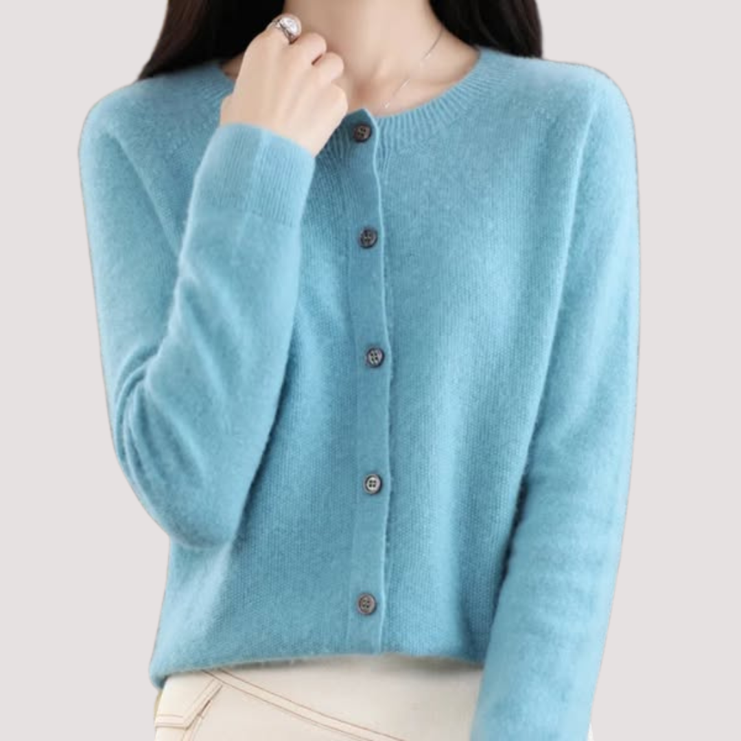 LA VENECIA | Claudia™ -  Jersey de Mujer con Cuello Redondo