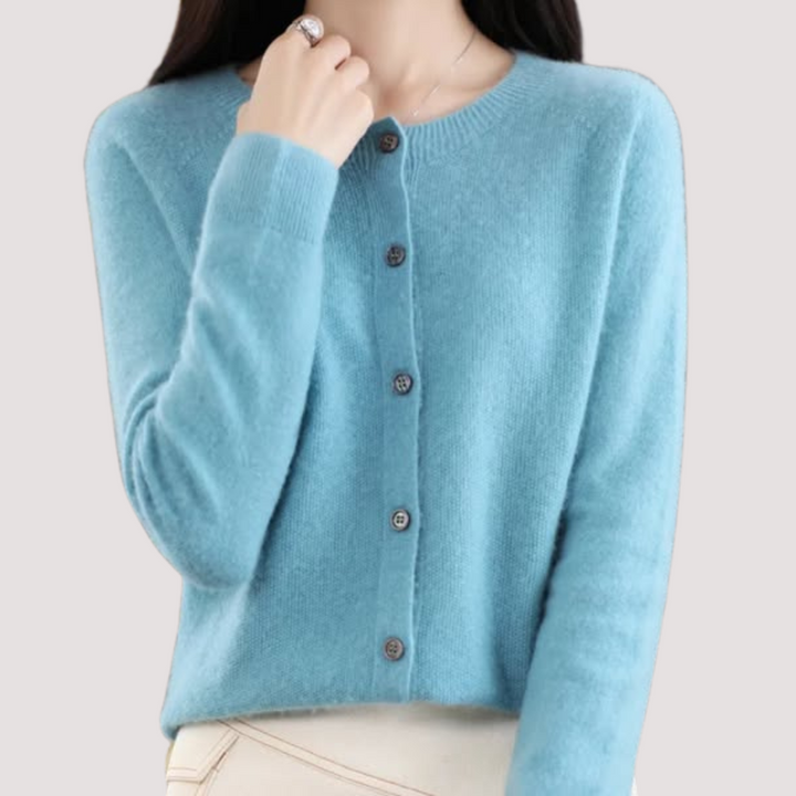 LA VENECIA | Claudia™ -  Jersey de Mujer con Cuello Redondo