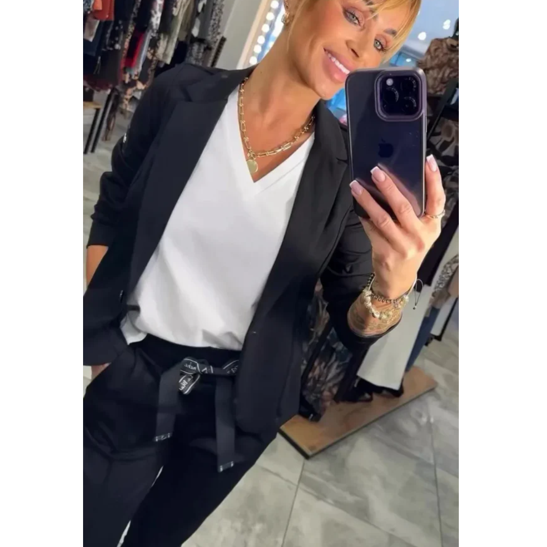 LA VENECIA | Gema™ - Conjunto a Medida con Blazer Suave y Pantalones Jogger Relajados