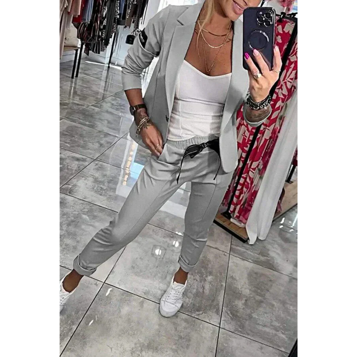 LA VENECIA | Gema™ - Conjunto a Medida con Blazer Suave y Pantalones Jogger Relajados
