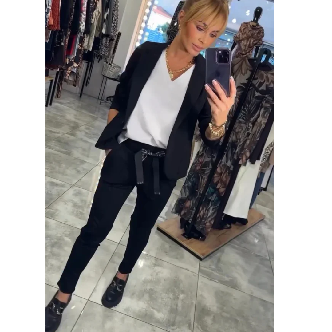 LA VENECIA | Gema™ - Conjunto a Medida con Blazer Suave y Pantalones Jogger Relajados