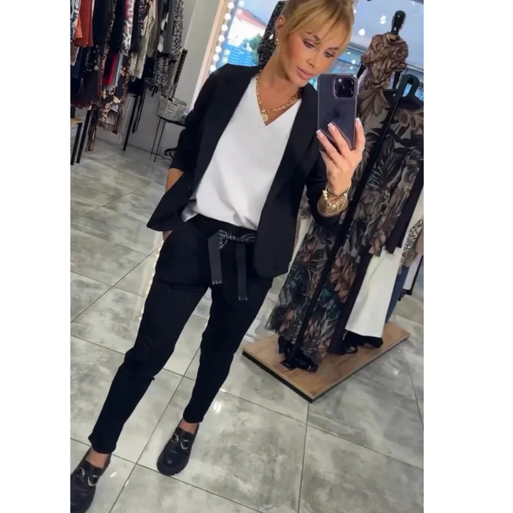 LA VENECIA | Gema™ - Conjunto a Medida con Blazer Suave y Pantalones Jogger Relajados
