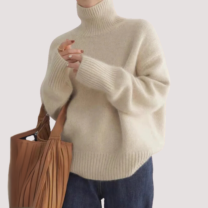 LA VENECIA | Fabiola™ - Jersey de Cuello Alto en Cashmere