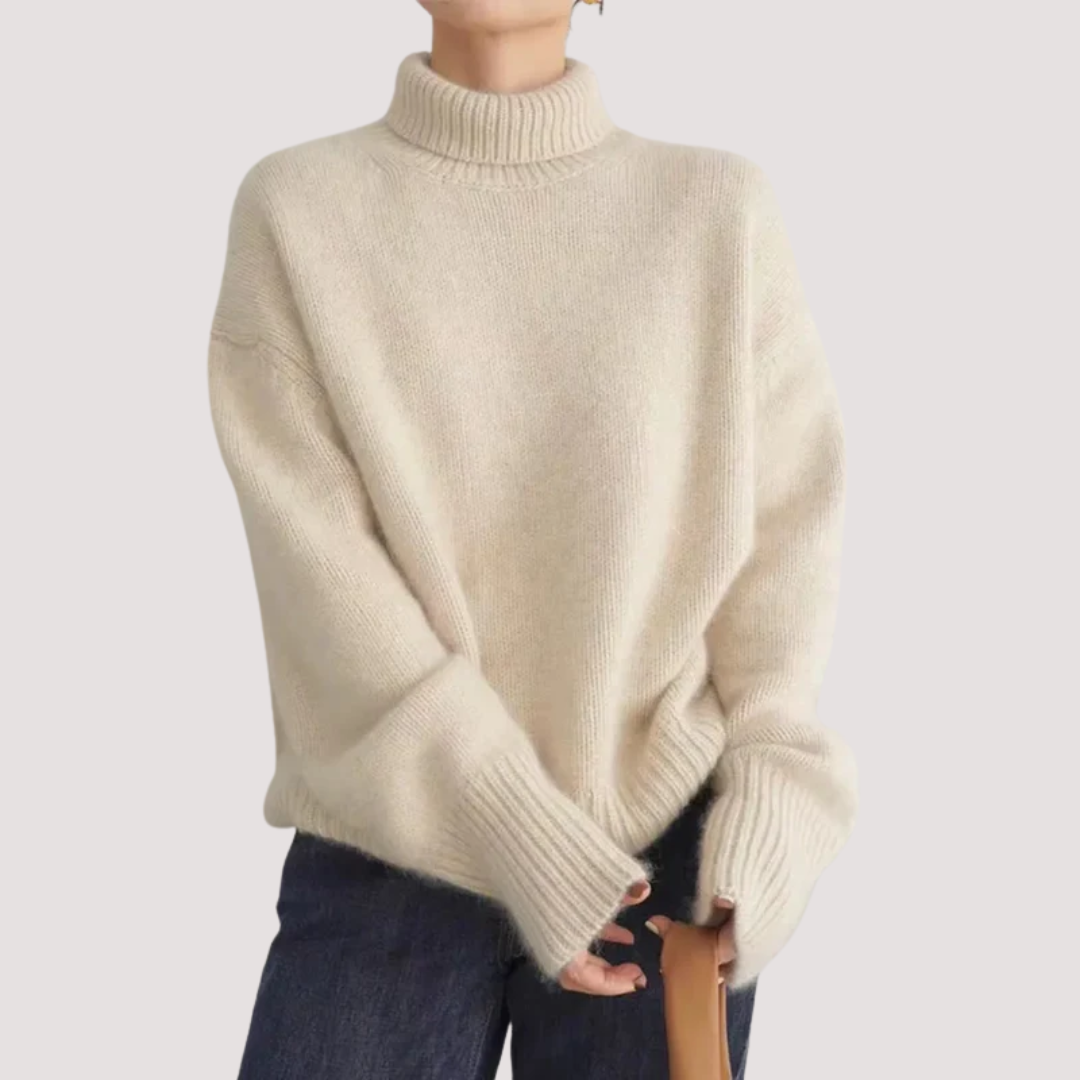 LA VENECIA | Fabiola™ - Jersey de Cuello Alto en Cashmere