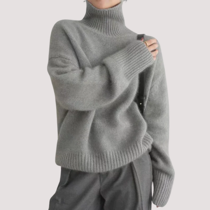 LA VENECIA | Fabiola™ - Jersey de Cuello Alto en Cashmere