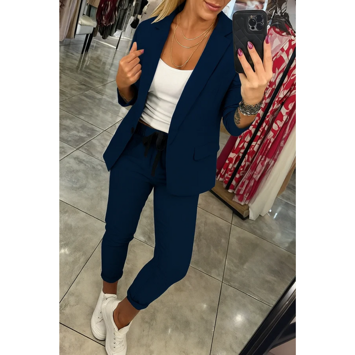 LA VENECIA | Gema™ - Conjunto a Medida con Blazer Suave y Pantalones Jogger Relajados