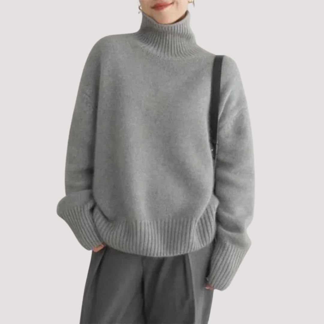 LA VENECIA | Fabiola™ - Jersey de Cuello Alto en Cashmere