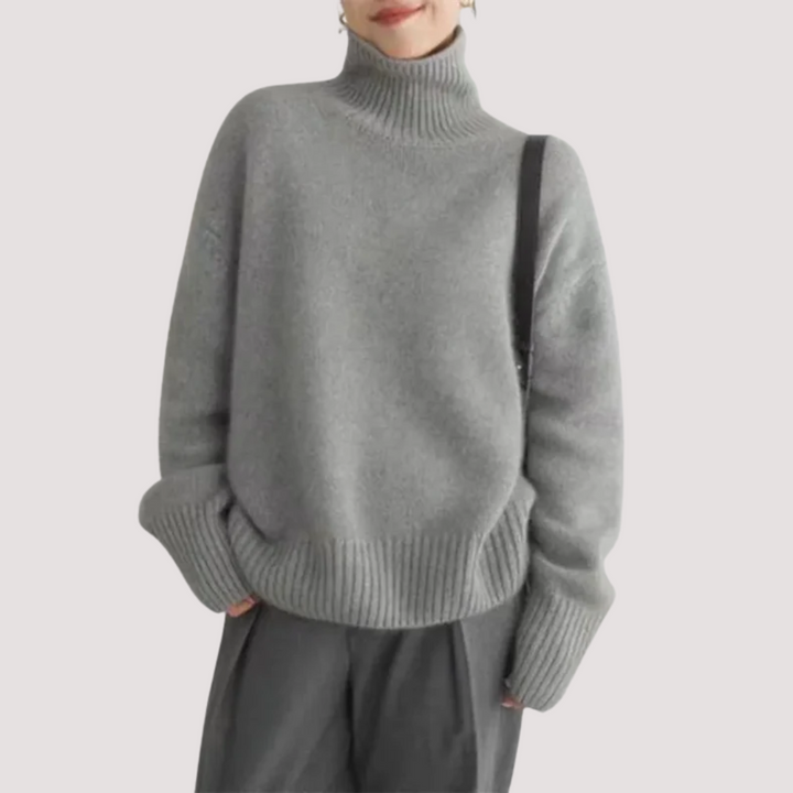 LA VENECIA | Fabiola™ - Jersey de Cuello Alto en Cashmere