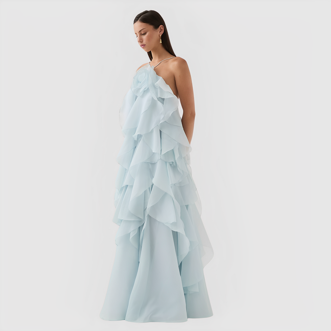Vestido MAXI - Brisa Flor de Agua