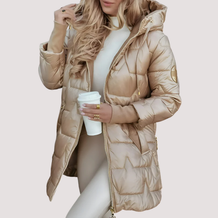 LA VENECIA | Renata™ - Abrigo de Invierno Elegante con Capucha y Relleno