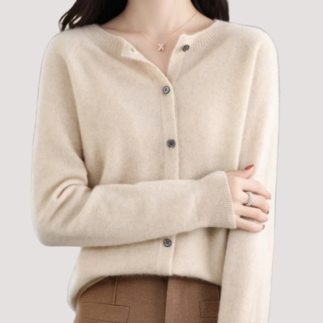 LA VENECIA | Claudia™ -  Jersey de Mujer con Cuello Redondo