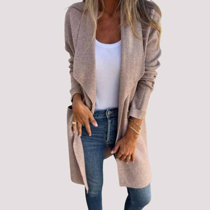 LA VENECIA | Yolanda™ - Chaqueta de punto casual con solapa