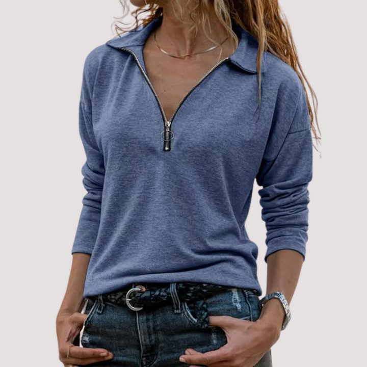 LA VENECIA | Jacinta™ - Suéter de Mujer con Cremallera Media