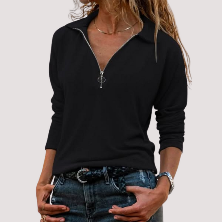 LA VENECIA | Jacinta™ - Suéter de Mujer con Cremallera Media