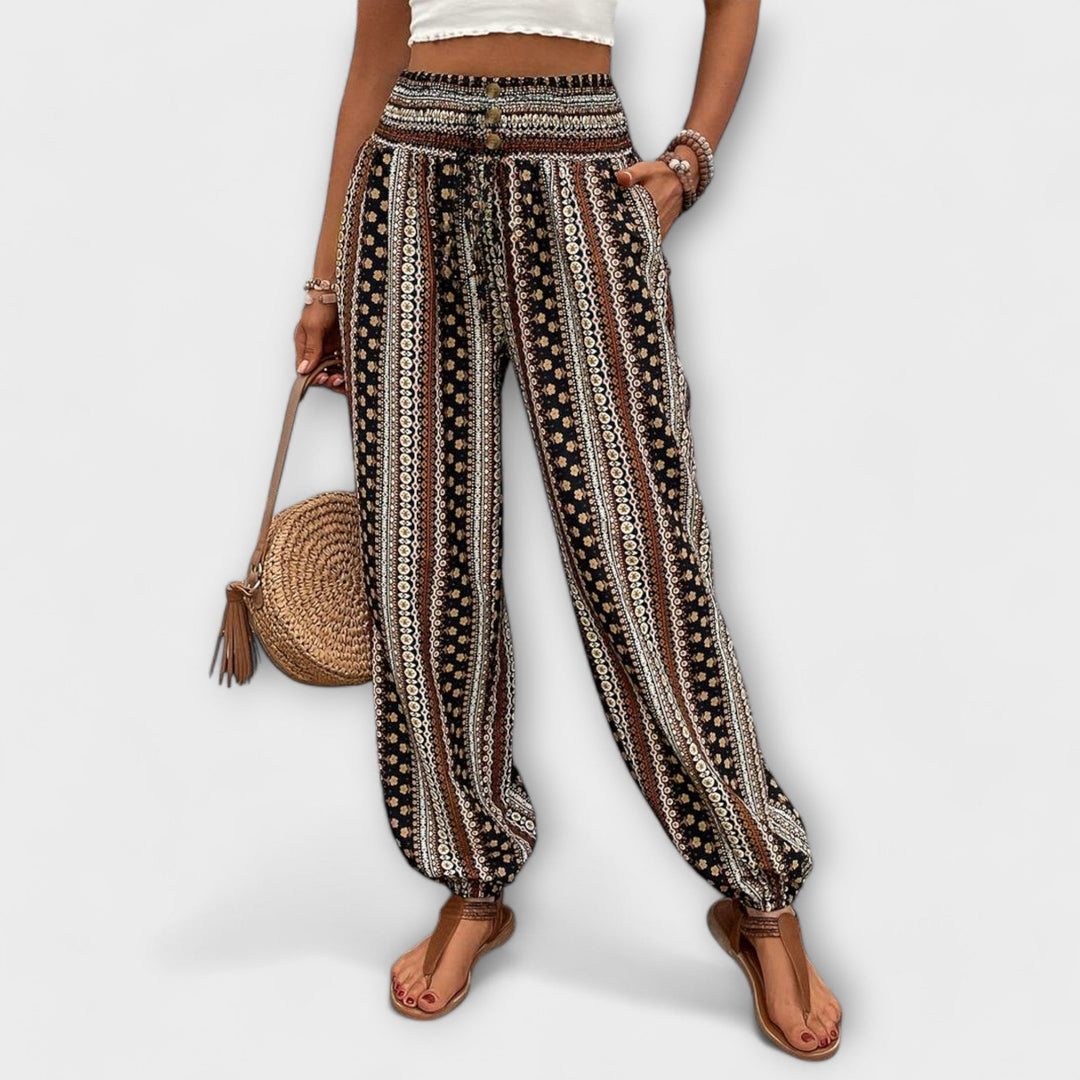 LA VENECIA | Scarlett™ - Pantalón con gráfico étnico