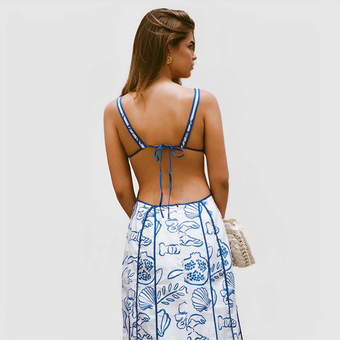 Vestido MAXI -  Azul Celeste