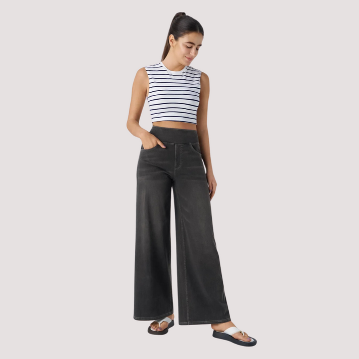 LA VENECIA | Eva™ - Pantalón Cómodo y Elástico de Talle Alto