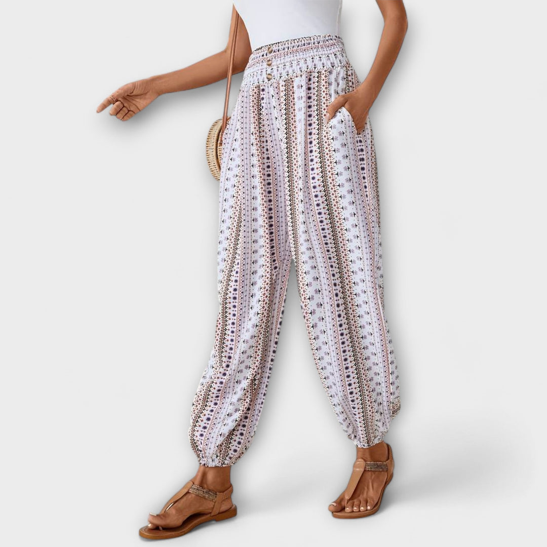 LA VENECIA | Scarlett™ - Pantalón con gráfico étnico