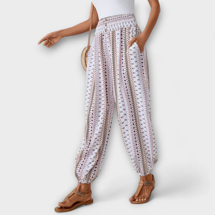 LA VENECIA | Scarlett™ - Pantalón con gráfico étnico