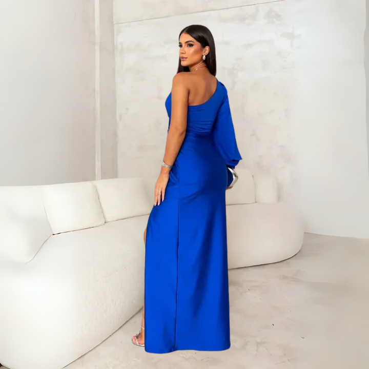 LA VENECIA | Zara™ - Vestido Largo Elegante de Un Solo Hombro
