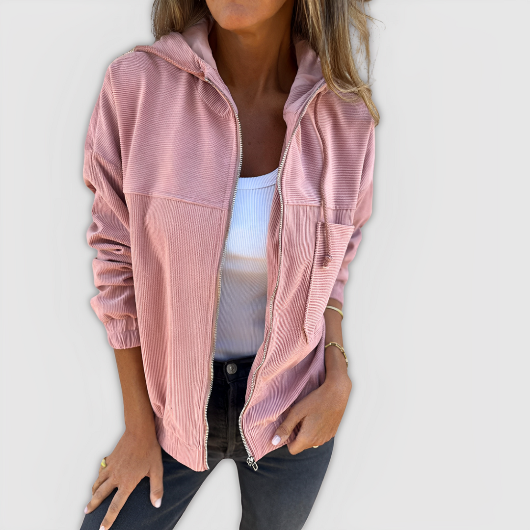LA VENECIA | Laia™ - Chaqueta de Pana con Capucha y Cremallera