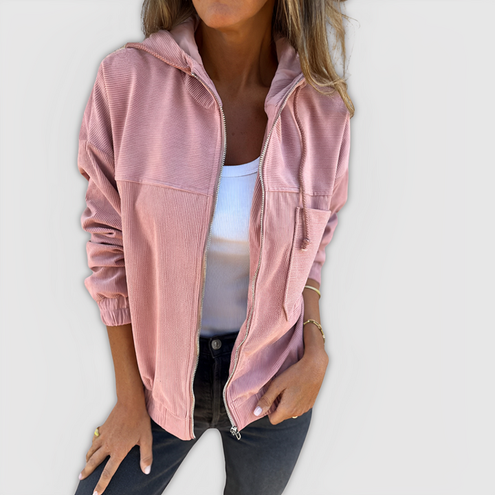 LA VENECIA | Laia™ - Chaqueta de Pana con Capucha y Cremallera